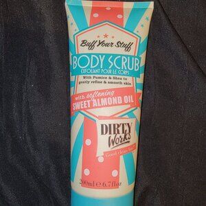 Dirty Works Buff Your Stuff Body Scrub Sweet Almond Oil Spa Day